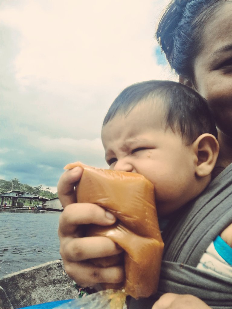 Ayer salí a darme un vuelta por el #RioAmazonas con mi hijo en el bote madera! Estuvimos en #Brasil y #Peru compramos una bolsa de Jugo de #Aguaje y nos fuimos a buscar delfines para verlos saltar! También vimos una nutria pequeña!
#Junglelife