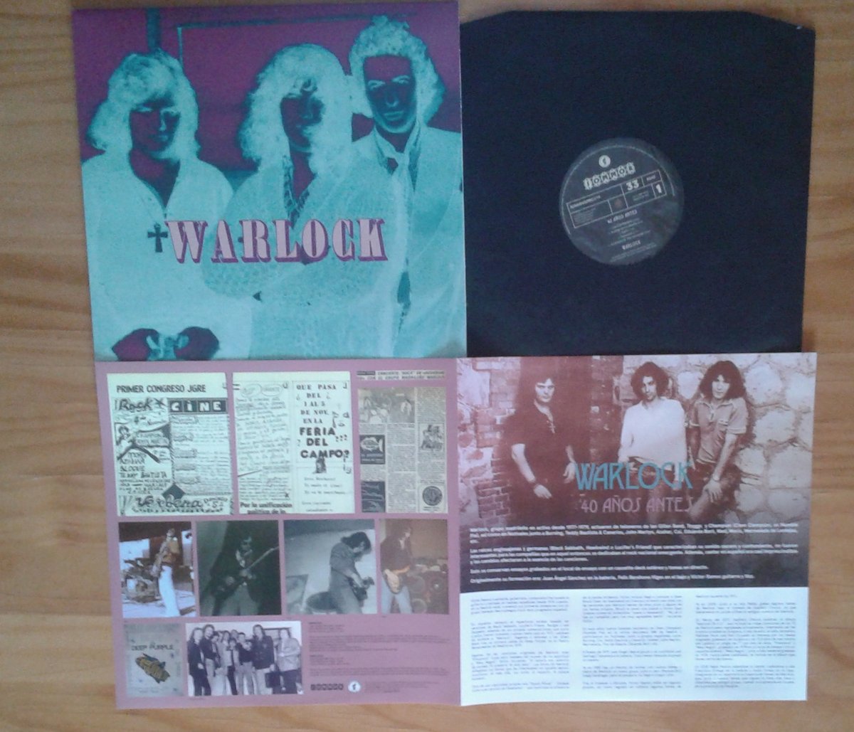 Out today! WARLOCK '40 Años Antes' (LP).
First ever release of the Warlock demos from 1978. Spanish occult / satanic hard-rock heavily influenced by Black Sabbath, Hawkwind and Lucifer's Friend. #blacksabbath #protometal #guerssen #protodoom