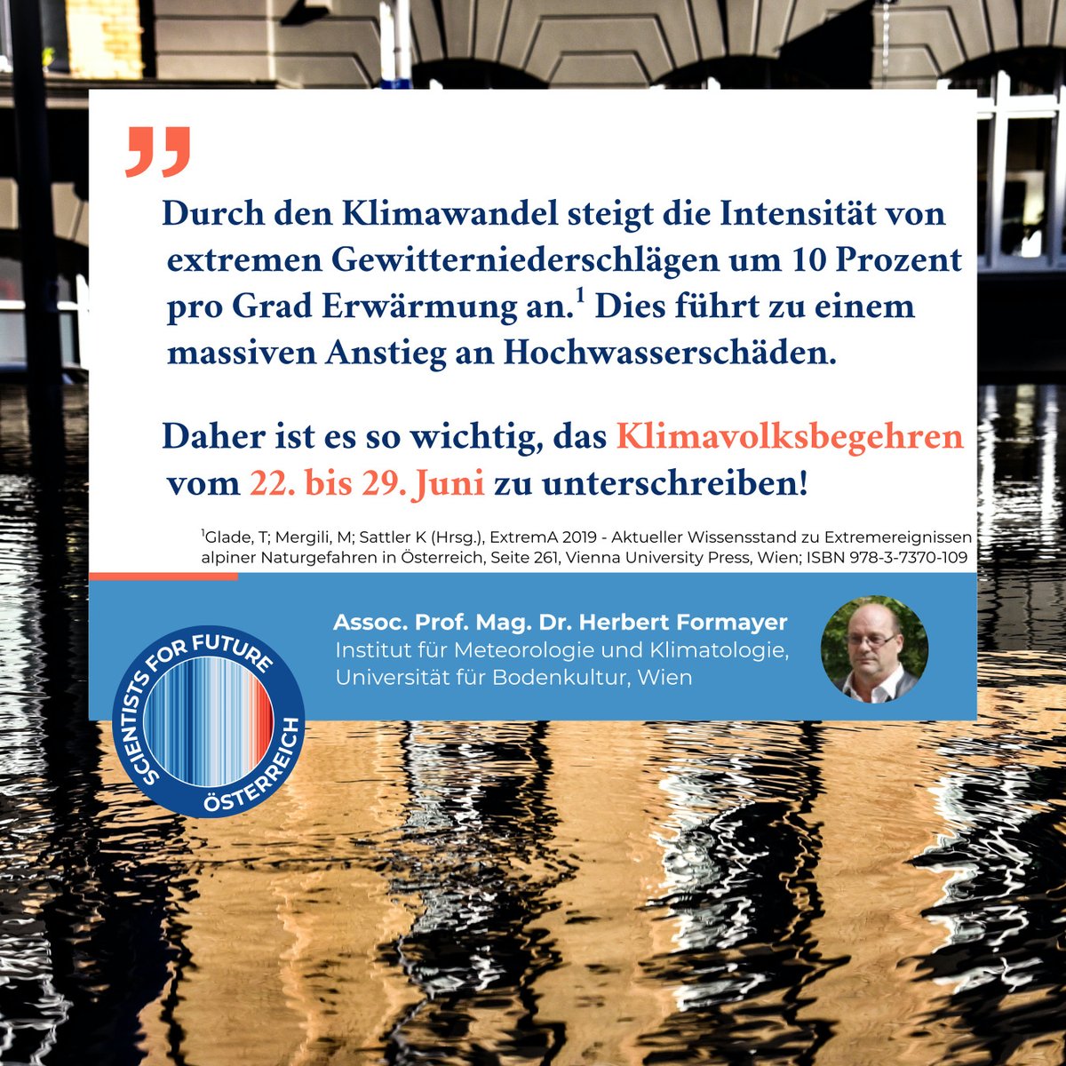 S4F_AT's tweet photo. Die #Klimakrise betrifft uns ganz unmittelbar - etwa mit mehr Wetterextremen. Damit solche Auswirkungen ernster genommen werden: nächste Woche @Klimavolksbegehren unterschreiben. Mehr auf https://t.co/5665MS6oS1

#listentothescientists #kvbunterschreiben #scientists4future https://t.co/uCKZ0IwBZa