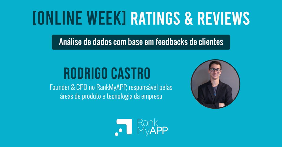 Rodrigo Castro, CPO &amp; Founder no RankMyAPP, falará sobre a Análise de Sentimentos e a sua importância na tomada de decisão sobre features do app, mostrando também como gerar novos insights sobre audiência a partir de análises de dados.

Inscreva-se: bit.ly/2ZFYN7A