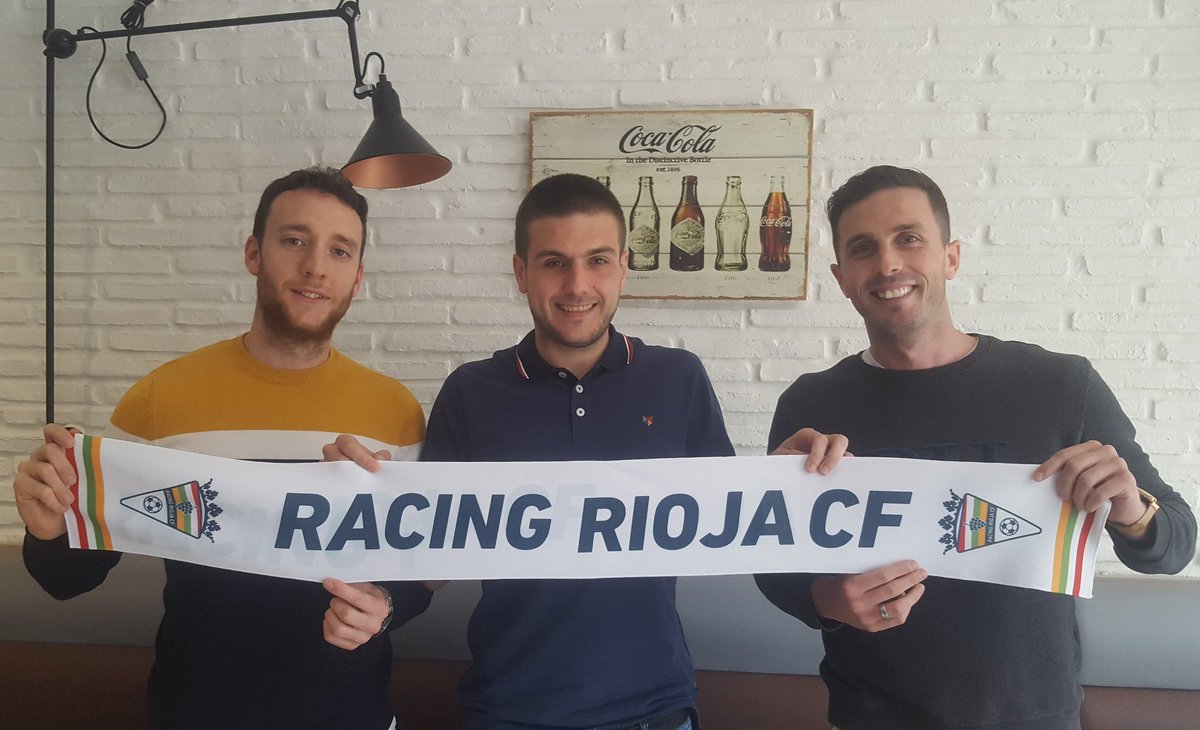 RiojaRacing's tweet image. Como les prometimos, estos son los nuevos fichajes: Adrien Goñi, Xavi Barace y Raúl Almagro. Tres jugadores que ya han compartido vestuario y han demostrado su valía. Este año vienen a reforzar nuestra plantilla y los recibimos con mucha ilusión, deseándoles mucha suerte !!!
