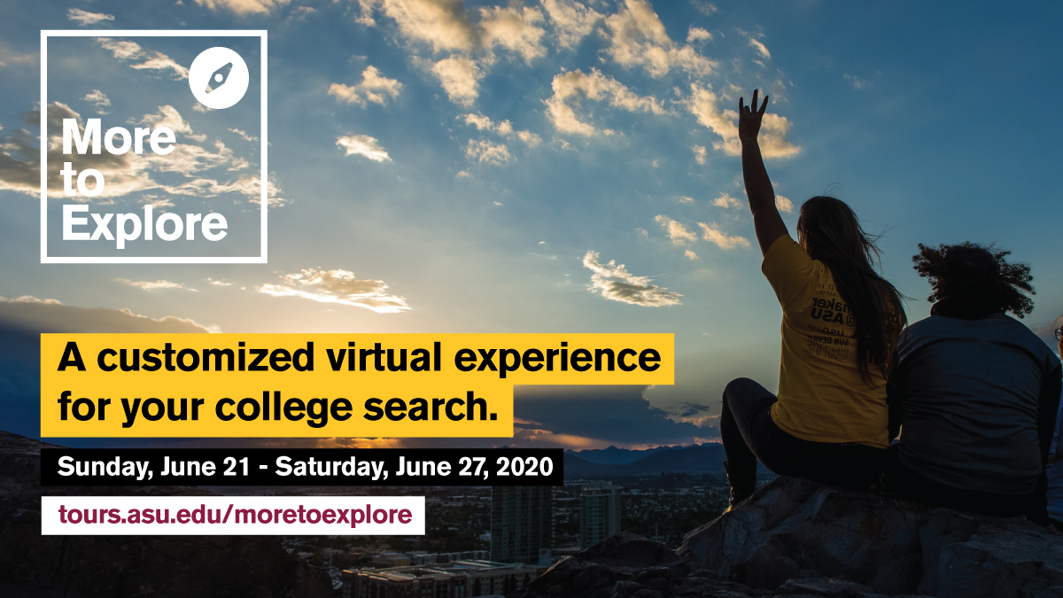 FutureSunDevils's tweet photo. More to Explore Week by the numbers:

7 days
3 tracks
150+ sessions

Register at https://t.co/yu3vgrHvKz. #MoreASU https://t.co/eVnVQlUH25