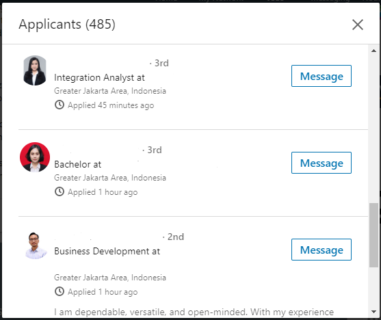 1. Lengkapi Profil, setidaknya yg pasti langsung recruiter liat.Ada foto profil, nama yg patut, headline (bisa berupa posisi pekerjaan terkini, atau apa yg kalian kerjakan/minati)