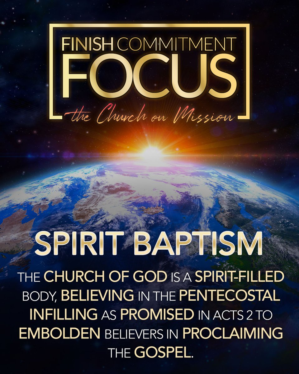 COGHQ's tweet photo. WE BELIEVE in the baptism with the Holy Ghost subsequent to a clean heart, in speaking with other tongues as the Spirit gives utterance and that it is the initial evidence of the baptism of the Holy Ghost. #DeclarationOfFaith https://t.co/dyzwo5yd5g