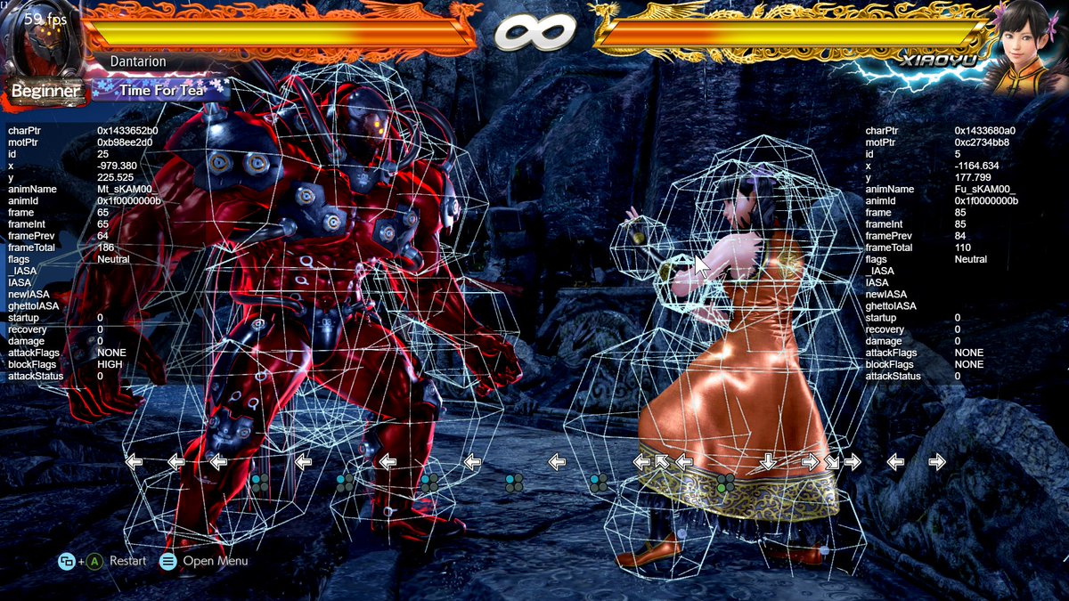 Theory: Tekken has so many issues w/ Fahkumram bc 3D models are infinitely harder to simulate than 2D models. A rule of thumb is Total # of Collision Checks = (# of Hitboxes) x (# of Hurtboxes). Bc we need T7 to run at 60FPS, best we can do is approximate the shapes of characters