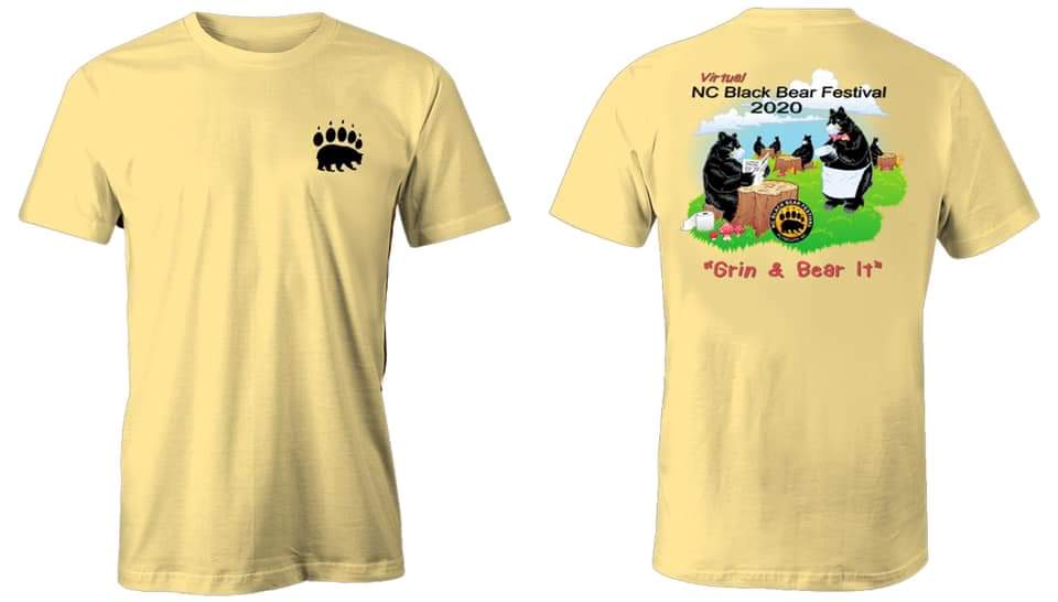 NCBearFest's tweet photo. Here’s your chance to pre-order your “Grin &amp; Bear It” 2020 Virtual NC Bear Festival T-Shirts!  We’ll be ordering these in the next week.

This is the only way to ensure the availability of the color of your choice in your size.

Just follow this link: 
https://t.co/3i2vKaK5PA https://t.co/5ieAMrPXdo