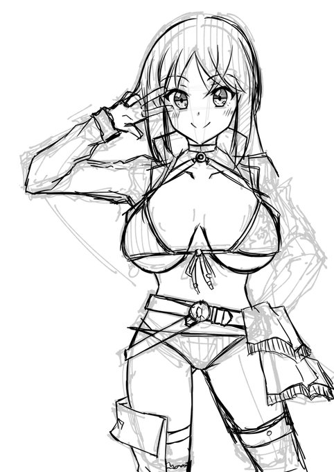 なんか描いてた武蔵シタラちゃん。 