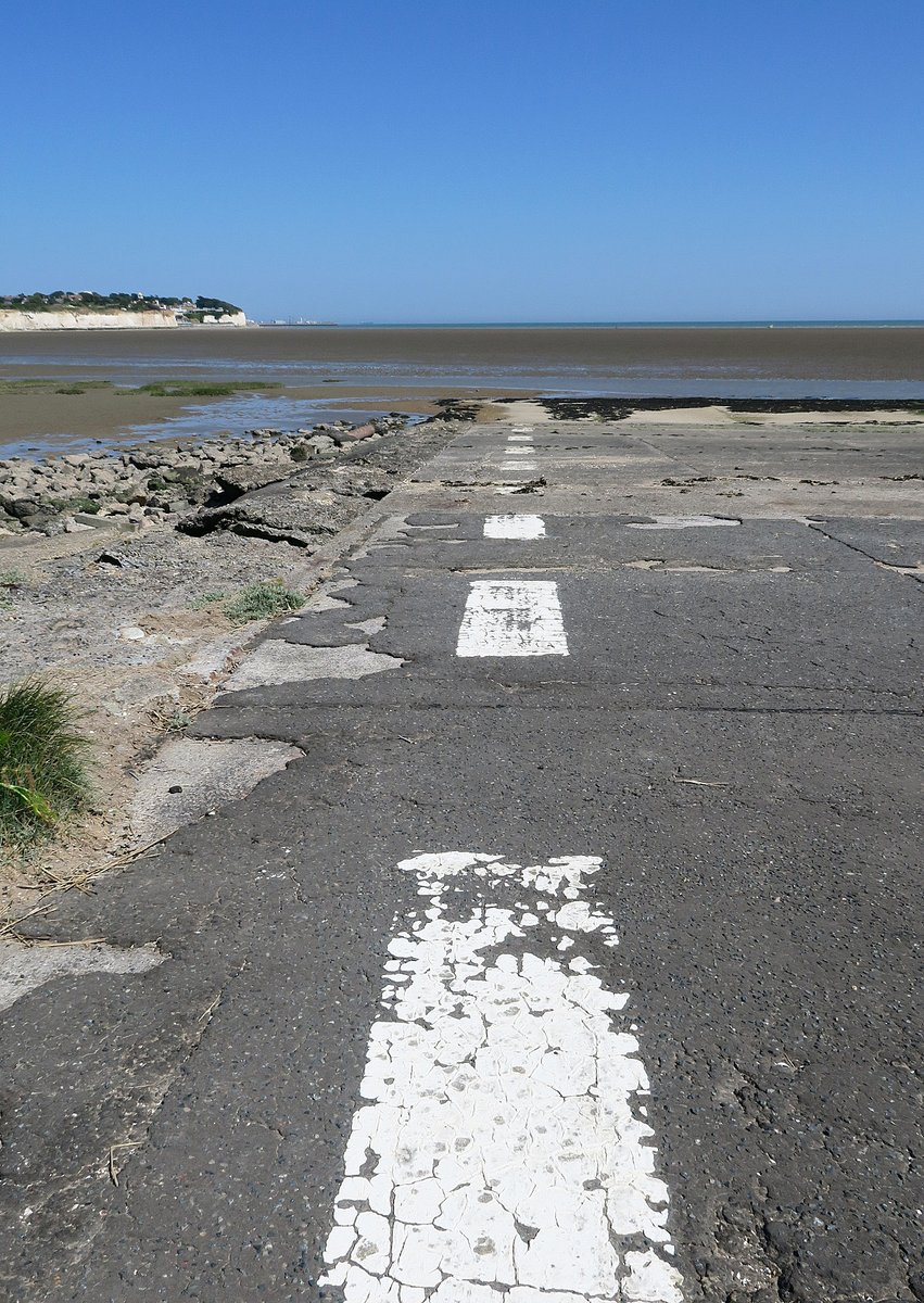 Point 5 is the eastern slipway. This is where the beasts would arrive and depart. Still visible are the painted guidelines and the casing for the slipway lighting.