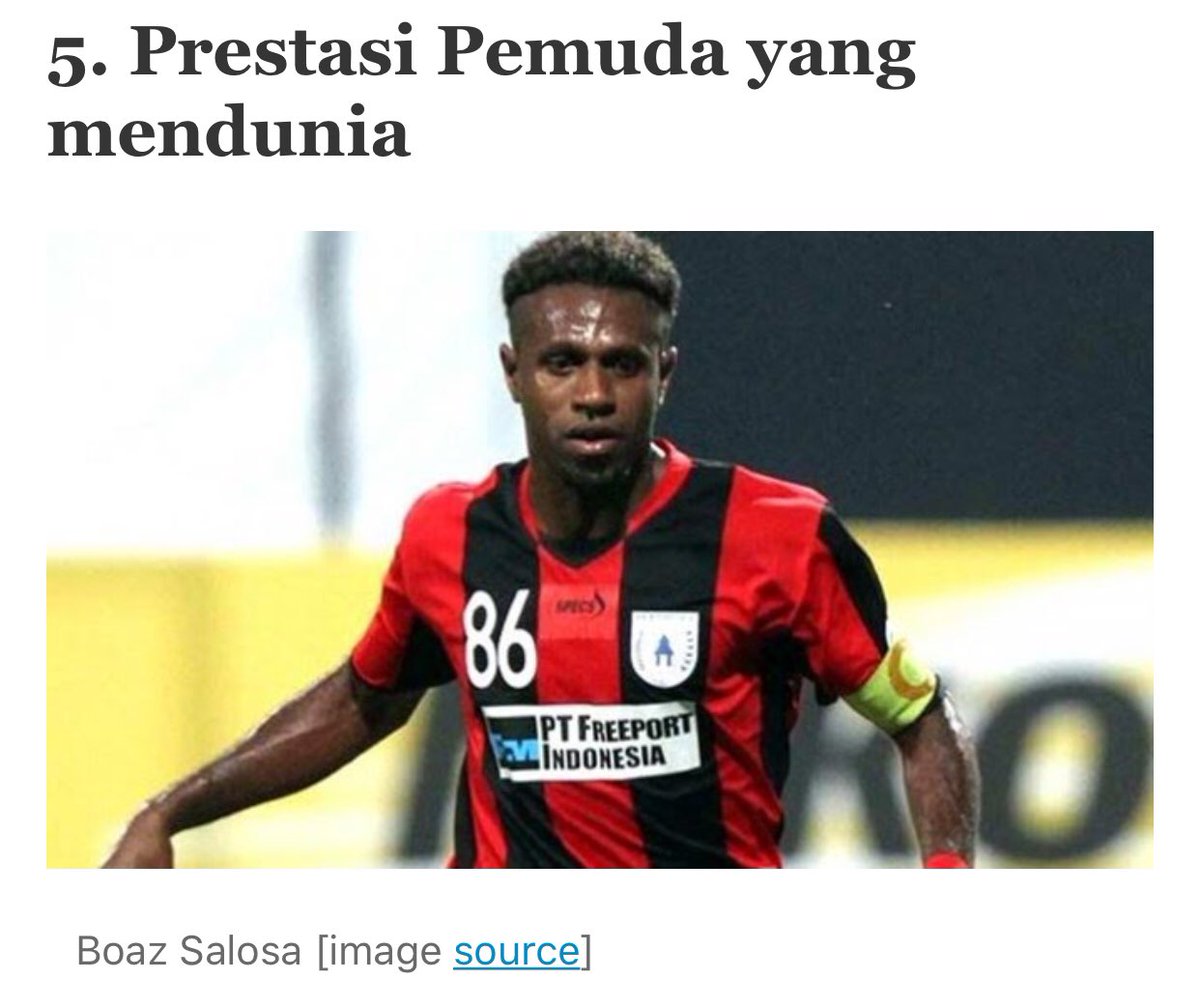 5. Prestasi Pemuda yang menduniaNama2 seperti Boas Salosa, Fredi Numberi dan Ari Sihasale dari tanah Papua? Mereka merupakan anak-anak Papua yang memiliki kiprah nasional bahkan internasional.  #JagaPapuaIndonesia