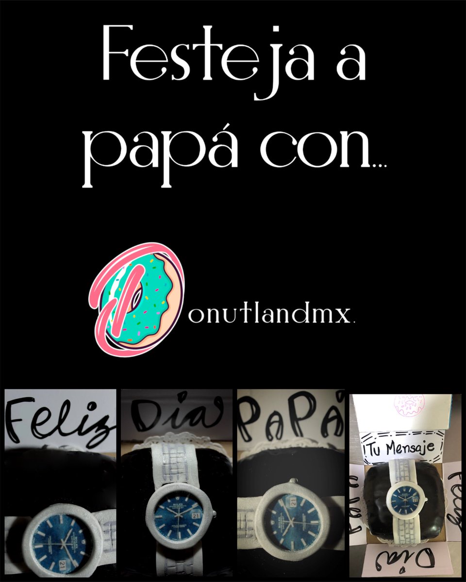 donutlandmx's tweet photo. Aún estás a tiempo para apartar tu dona regalo especial para papá 👨🏻🍩🕐🎁 https://t.co/8NjQCOTdfk