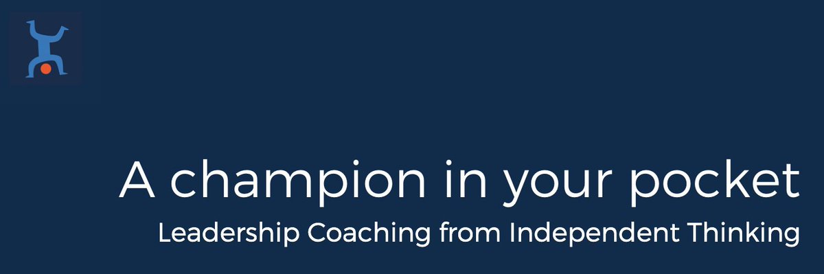 Excited to have launched our new Leadership Coaching offer today in partnership with @stuff_better with <a href="/jackiebeere/">Jackie Beere</a> <a href="/lifeisnotaline/">Gill Kelly</a> @MSBDirector @julierees100 and Andy Vass today independentthinking.co.uk/coaching/ There for you through the next 6 months and beyond. Only 15 places available