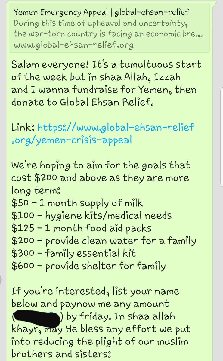 MuhammadNafis96's tweet photo. No amount is too small. Every single cent is greatly appreciated and deeply needed for our Yemeni families. Do PM me for more details. Collection will due on 19th June 2020. SG-based. https://t.co/Wdv0rmfAfN