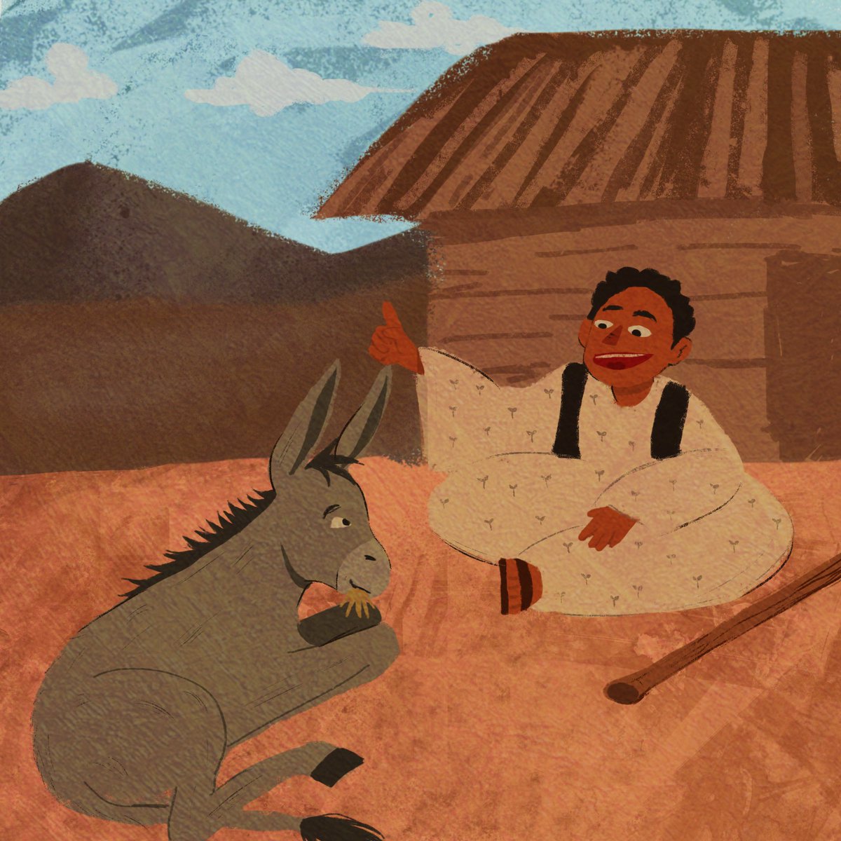 Shiroug_art's tweet photo. Illustrations I did of some written sudanese folktales https://t.co/F8jbnIEM23