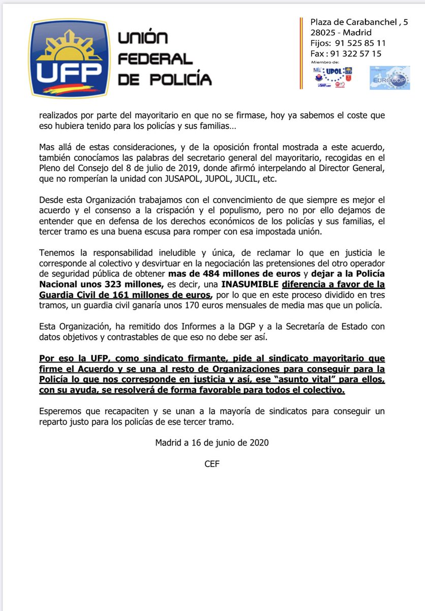 UFP_MADRID's tweet photo. #UFP 
#ufplucha https://t.co/R2LZ2jRO2E