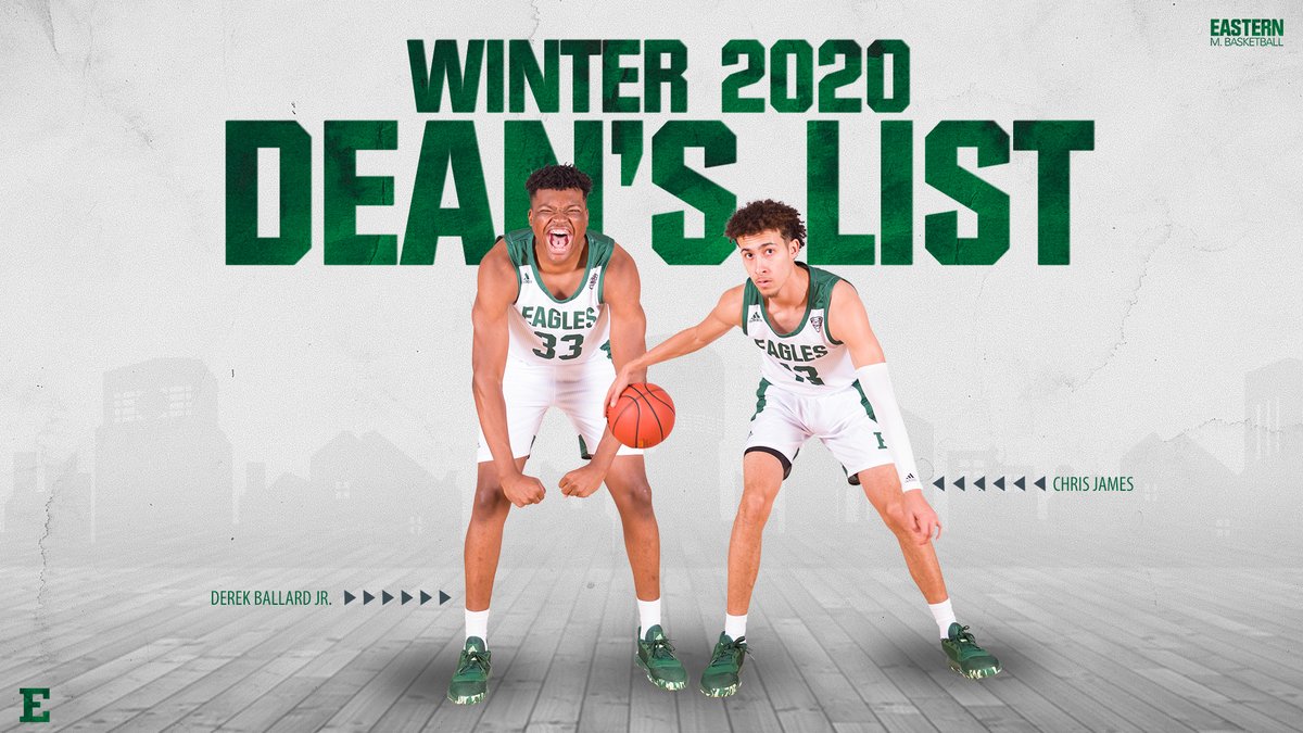 EMU_MBB's tweet photo. Eagle Smarts📚

Congrats to @DJBallard33 and @Chris_James08 on earning a spot on the 2020 winter semester Dean's List‼️

#EMUEagles | #EverythingMatters https://t.co/iWLGskMNbJ