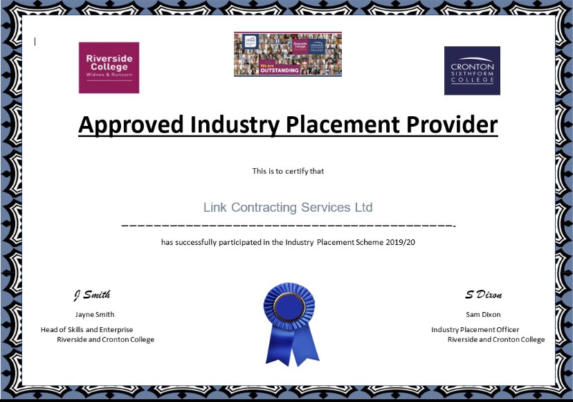 Link_Cont's tweet image. A big thank you to @riversidecoll for their feedback regarding the recent placement undertaken by a plumbing apprentice! Jake was a pleasure to have and we look forward to having more apprentices from you in September! #developourpeople #teamlink #Apprenticeship