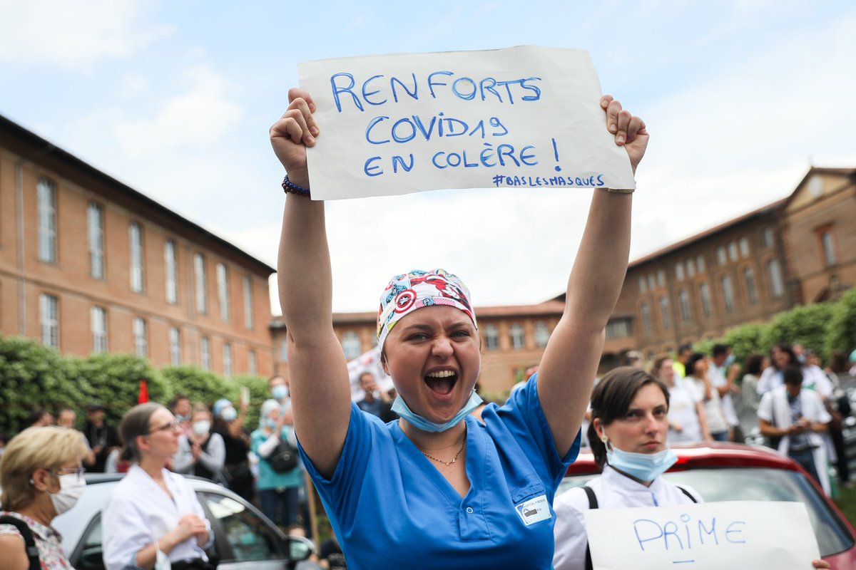 En images : les soignants défilent à Toulouse pour qu'on ne les oublie pas #manif16Juin #16Juin2020  toulouse.latribune.fr/economie/devel… via <a href="/LaTribuneTlse/">La Tribune Toulouse</a>
