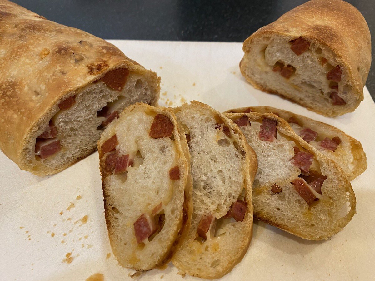 Homemade Proscuitto Bread made with #Sourdough #yeast culture from wild-culture.com -> Fast shipping #baking #bread #WildCulture
