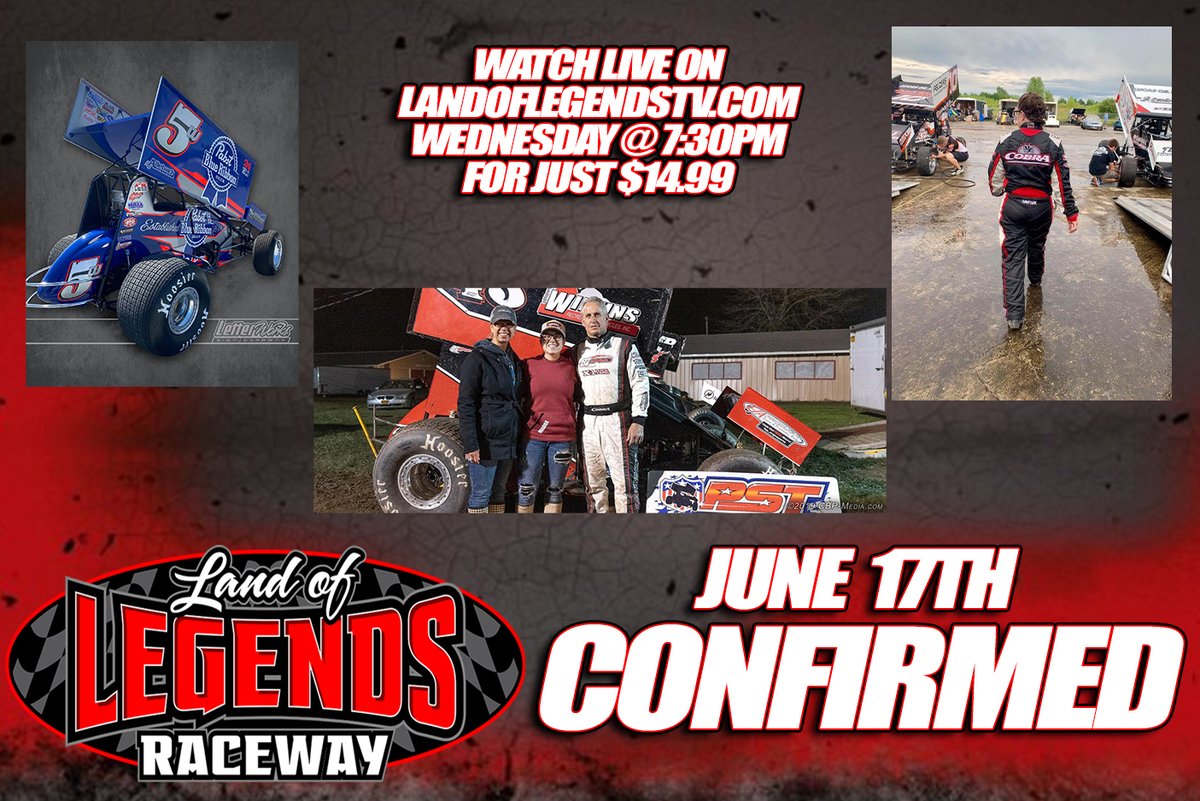 LandofLegendsNY's tweet photo. Attending Wednesday night's Winged Warrior $2,000-to-win show with the @PatriotSprints will be @HebingRacing and @kelly_hebing. Log on to https://t.co/7CAkn3XgDU and getting your subscription for just $14.99

PA star Lucas Wolfe plans to attend the first 360 Sprint show in NY! https://t.co/IKA8bsxCmK
