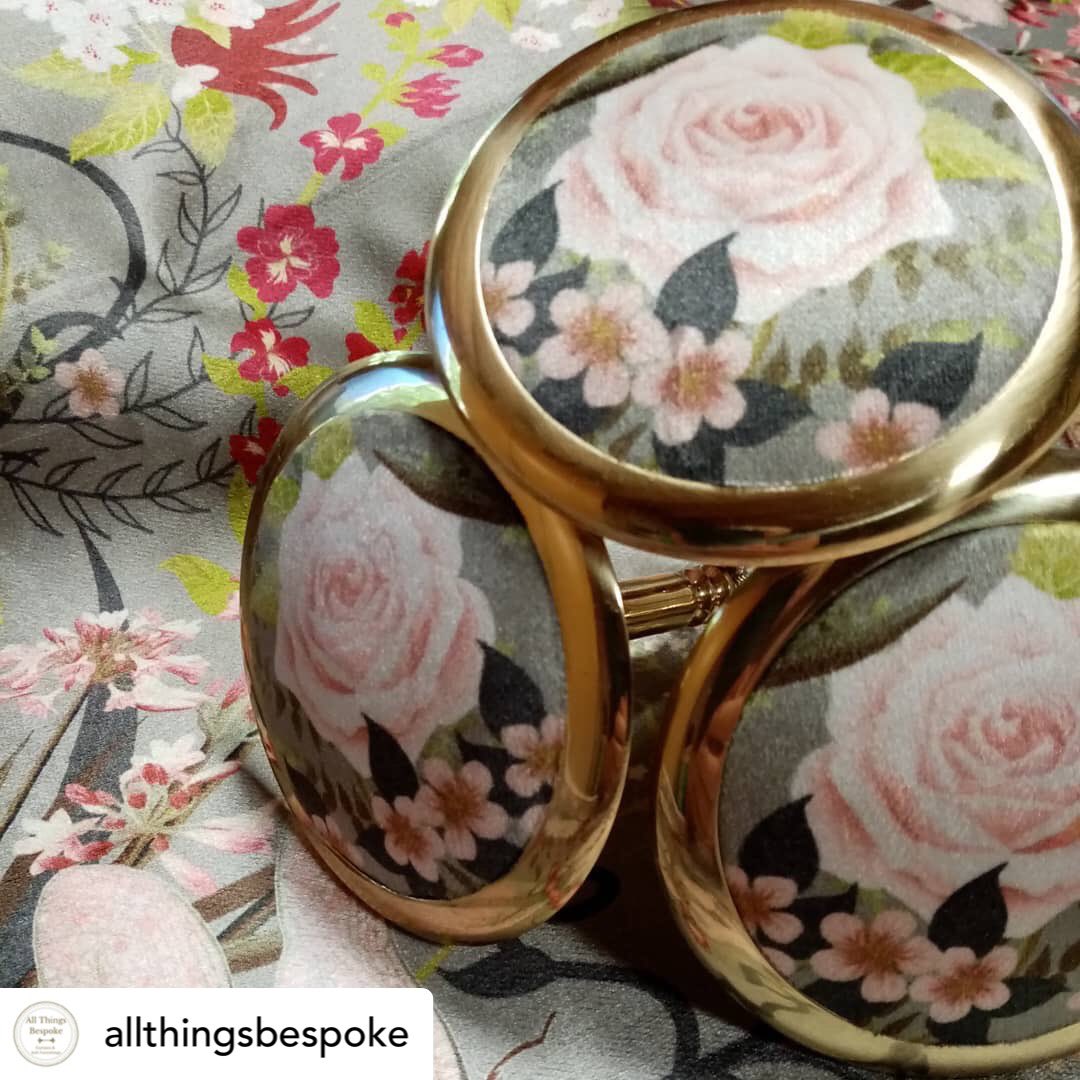 Close up required 🔍 @allthingsbespoke creating all things fabulous using Garden Treasures velvet from the Curious Creatures collection 🦋
