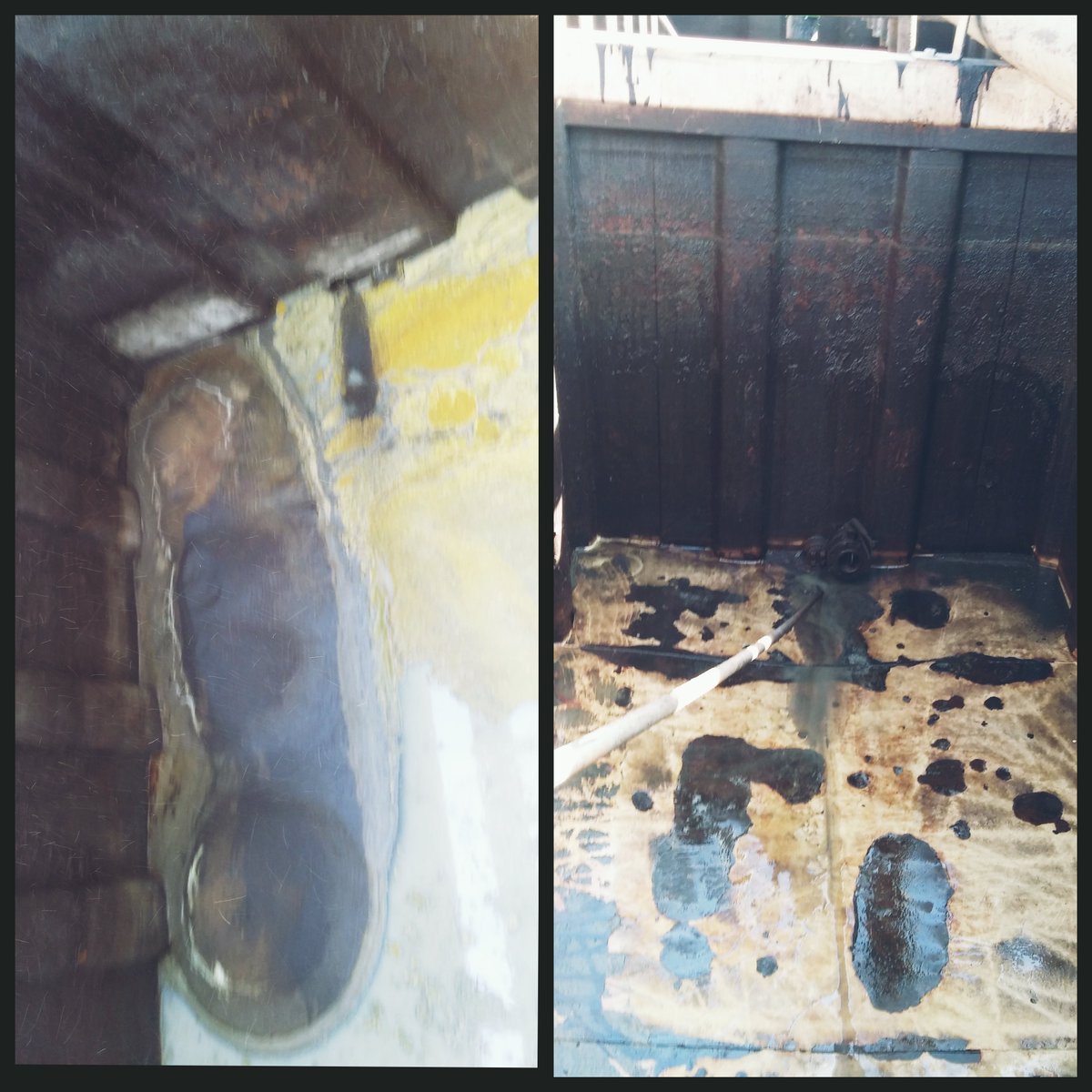 HydrovacMk's tweet photo. Transformation Tuesday!
That tank was dirty, but looking much better now.
#transformationtuesday #tuesday #tank #tanks #tankclean #beforeandafter #hydrovac #cleaning https://t.co/dQb7xyUuxT
