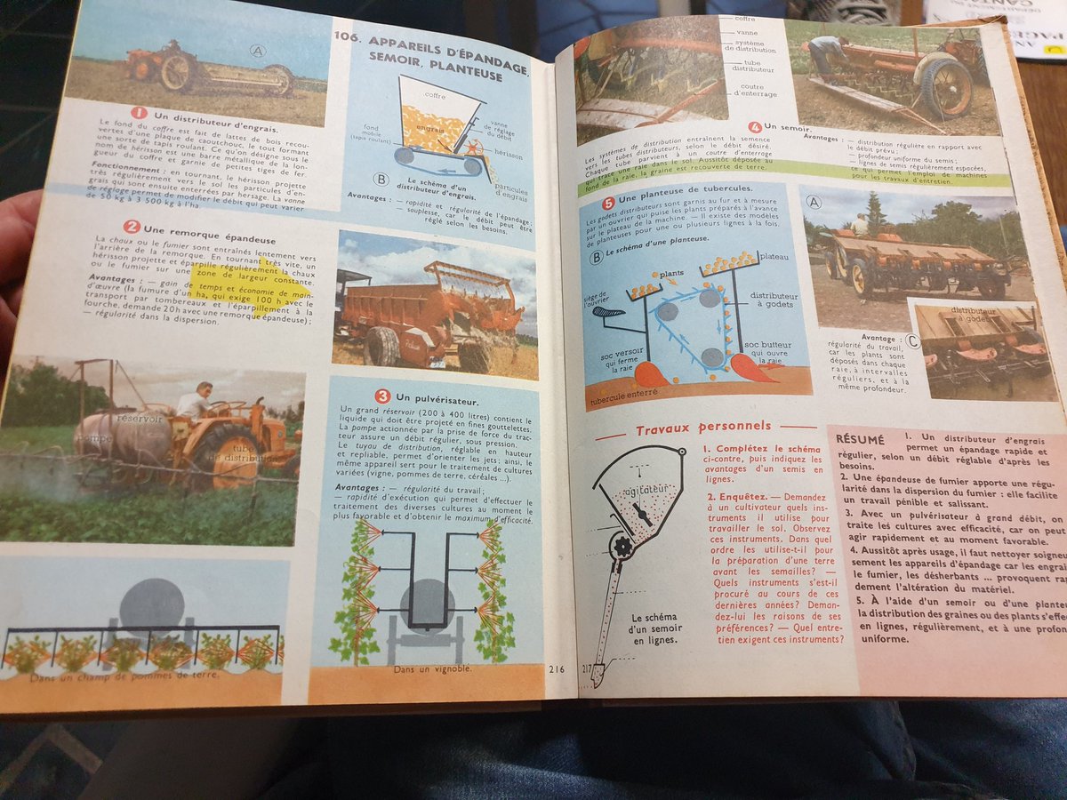 Petite surprise dans le grenier cantalou, livre "sciences appliqués version garçons" de 1959!