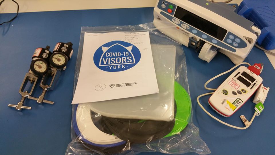 VisorYork's tweet photo. We are a group of volunteers aiming to provide safety visors to workers required to interact with the public in the York area during #COVID19 

Request your FREE visor here: https://t.co/MrkcHfurpH

#coronavirus #StayAlert #yorkshire #York #backtowork #shopsreopening https://t.co/RUdGWyd5KU