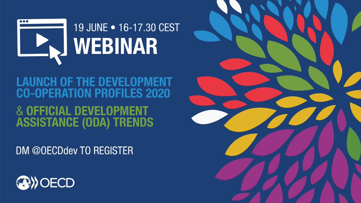 Join us Friday for the launch of the 2020 Development Co-operation Profiles and discussion on “Six decades of ODA: insights and outlook on the COVID-19 crisis." We'll take a look at the role of ODA in past economic crises + new scenarios for 2020/21. <a href="/OECDdev/">OECD Development</a> <a href="/DACchairOECD/">Carsten Staur</a>