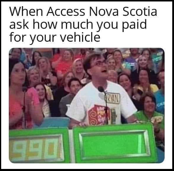 dpriest's tweet photo. Stolen from Meanwhile in Nova Scotia on Facebook. #usedcarvalues https://t.co/pOkLokyAg1