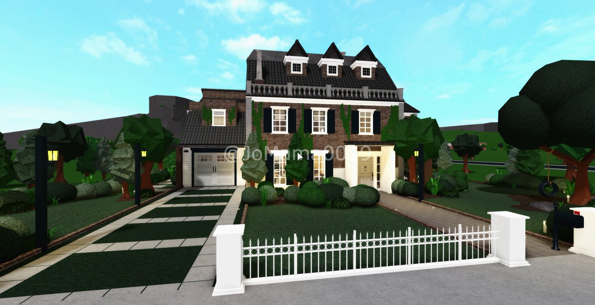 Roblox Bloxburg Colonial Mansion Speed Build