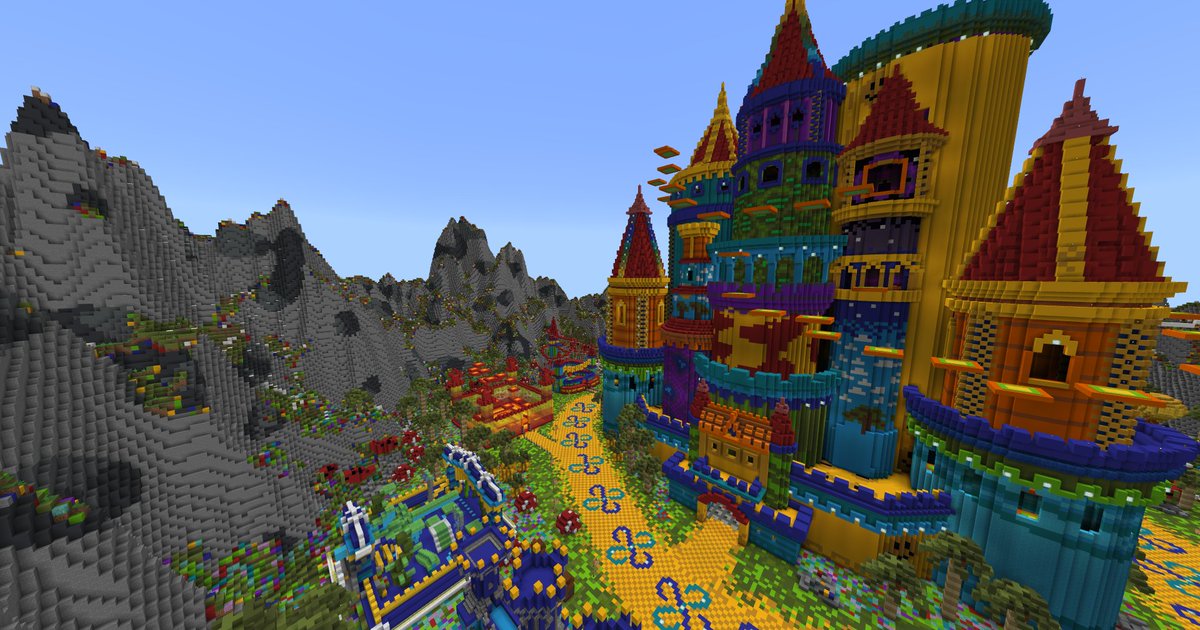 Ho Ho, Ha Ha! Welcome to a town with only one law! If you like to bounce, you'll never be done! For the one law is to always have fun!

We hope you enjoy this land of tart, for we had had fun making colorful art!