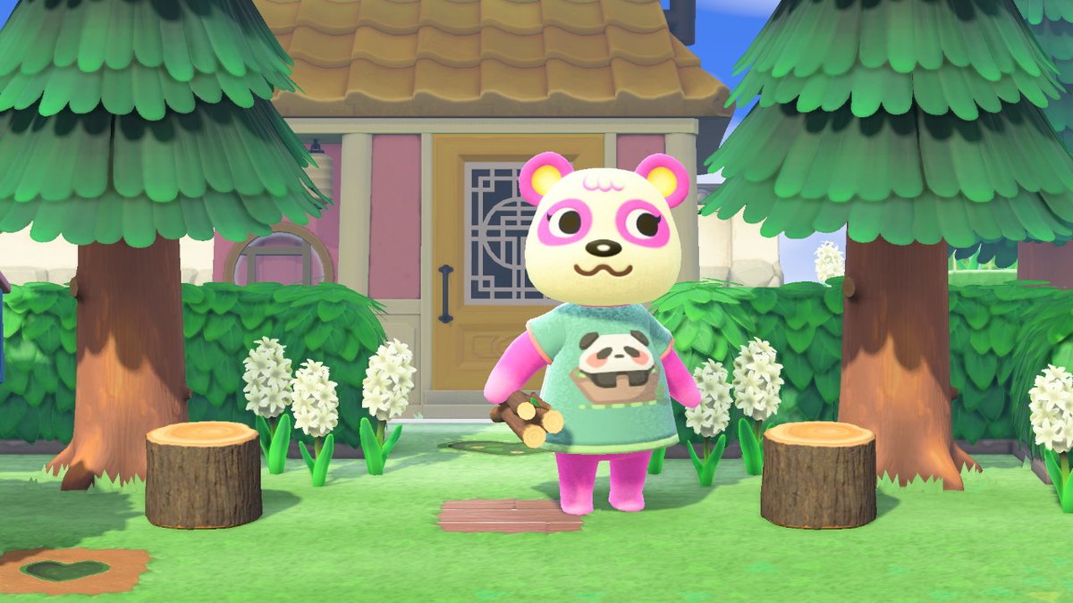 shepbff's tweet photo. pinky wearing the panda dress i designed N SHE'S A PANDA https://t.co/0W1Xo4QakW