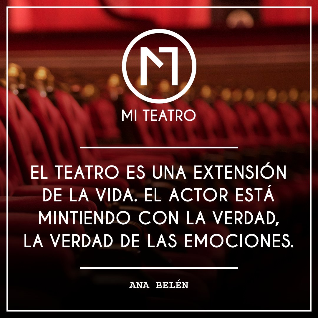 En el teatro podemos ver reflejadas nuestras alegrías y tristezas, nuestros sueños y miedos. ✨ ¡Atrévete a vivirlo! 🙏🏼 Pronto nos volveremos a ver, y será increíble. #MITEATROencasa 🎭