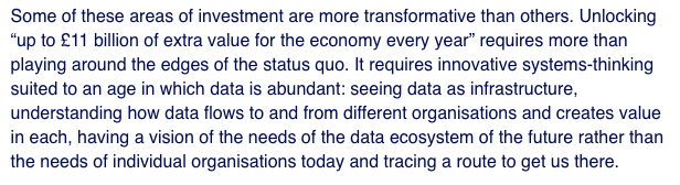 We also noted that the Geospatial Commission's success would depend on its approach. Based on the criteria we laid out then, the signs have not been good. 3/19  https://theodi.org/article/what-will-the-uks-geospatial-commission-look-like/