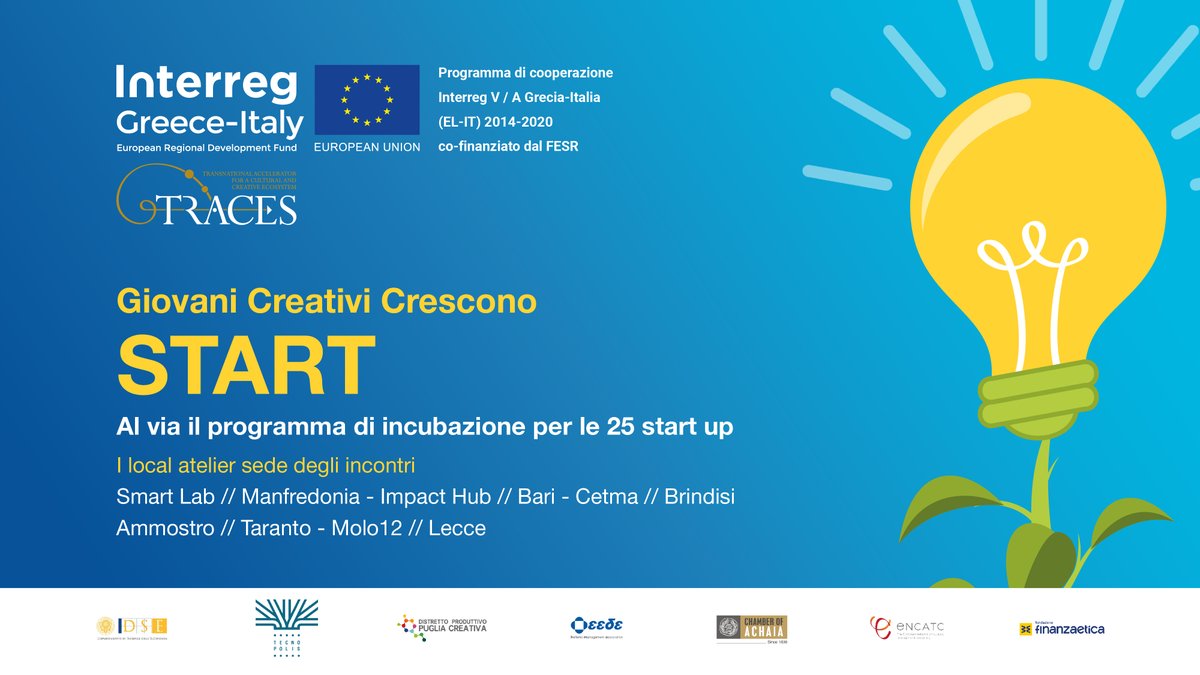 InterregTraces's tweet image. &quot;Unity is strength&quot; said an old saying but the partnership have to be managed!
#Startups will find out how, with the start program @InterregTraces in our 5 #LocalAtelier