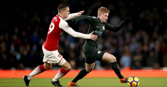 defensively competent midfielder who has the capability to track and follow the runs from De Bruyne and double up on Mahrez defensively. On the other side of midfield I would suggest a player just as athletic in Guendouzi, his role in the system would be to get as close to