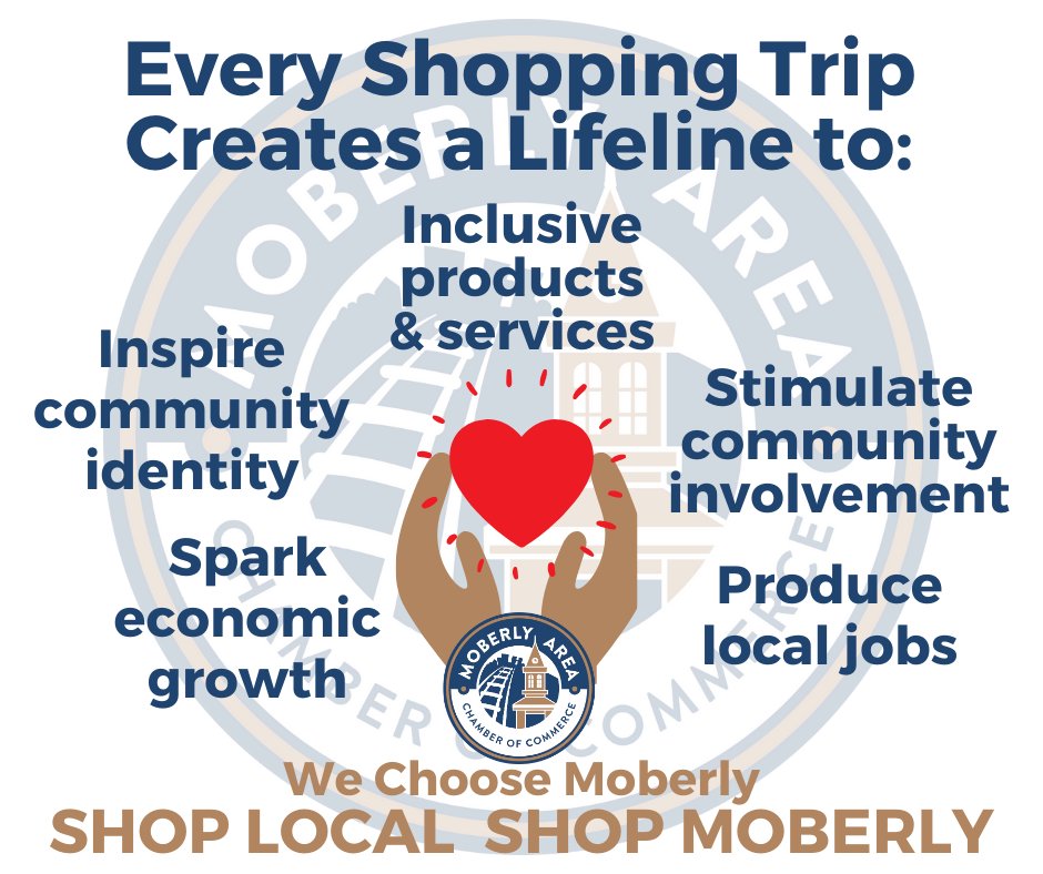 It's not about buying something you can't live without; it's about supporting a business you don't want to live without.
🏣❤️
#ShopMoberly and support our local community!

#WeChooseMoberly