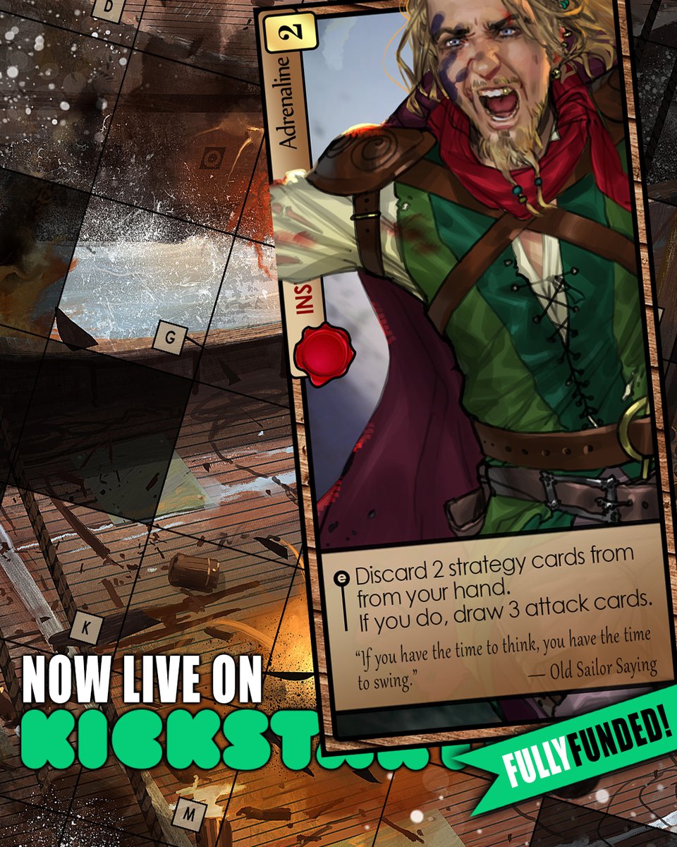 #SaltAndBones live on Kickstarter! (link in bio)

Today's Card Spotlight will be 𝐴𝑑𝑟𝑒𝑛𝑎𝑙𝑖𝑛𝑒 - when you need less Strategy, more Attack. We'll see how it works out.

Available now on Kickstarter! (link in bio)

#tabletopgames #boardgames #boardgamegeek