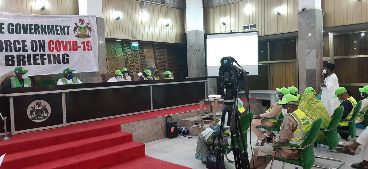 𝗛𝗮𝗽𝗽𝗲𝗻𝗶𝗻𝗴 𝗡𝗢𝗪
<a href="/KanostateNg/">Kano State Government</a> Task Force on #COVID19 presenting the report of the conducted Verbal Autopsy Survey (Retrospective Review of Case Mortality in Kano State) to HE, @GovUmarGanduje
<a href="/NCDCgov/">NCDC</a> <a href="/AfenetNigeria/">AFENET Nigeria</a> <a href="/DFID_UK/">DFID</a> <a href="/gadanya/">Muktar A. Gadanya, MFR</a> <a href="/eHealth_africa/">eHealth Africa</a> <a href="/AfenetNigeria/">AFENET Nigeria</a>