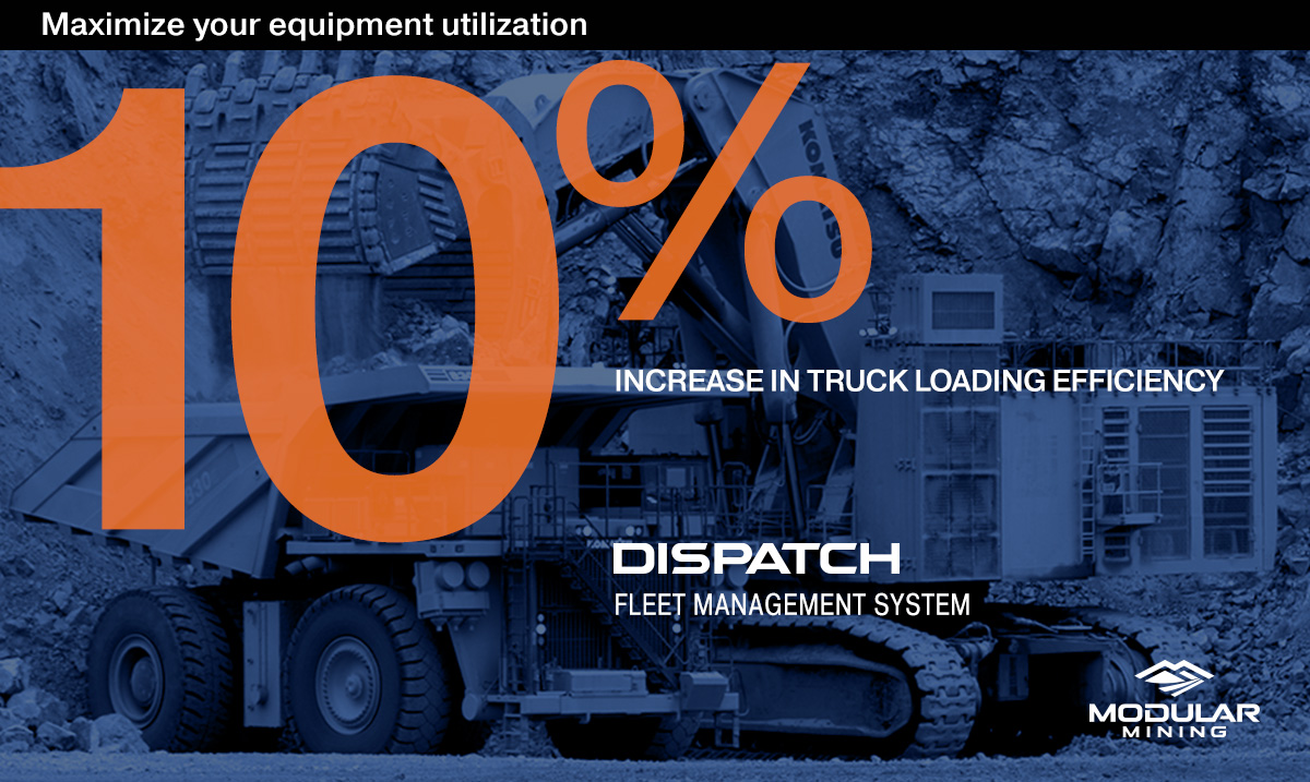 ModularMining's tweet photo. Maximize your Equipment Utilization | A mine in Africa increased their loading efficiency by 10% with the #DISPATCH FMS & #PerformanceAssurance service!
Learn how we help you Get More from your Current Fleet: https://t.co/z1lFWb3Gfv
Case Study: https://t.co/divb3iZtVr https://t.co/61kDUSP0Nl