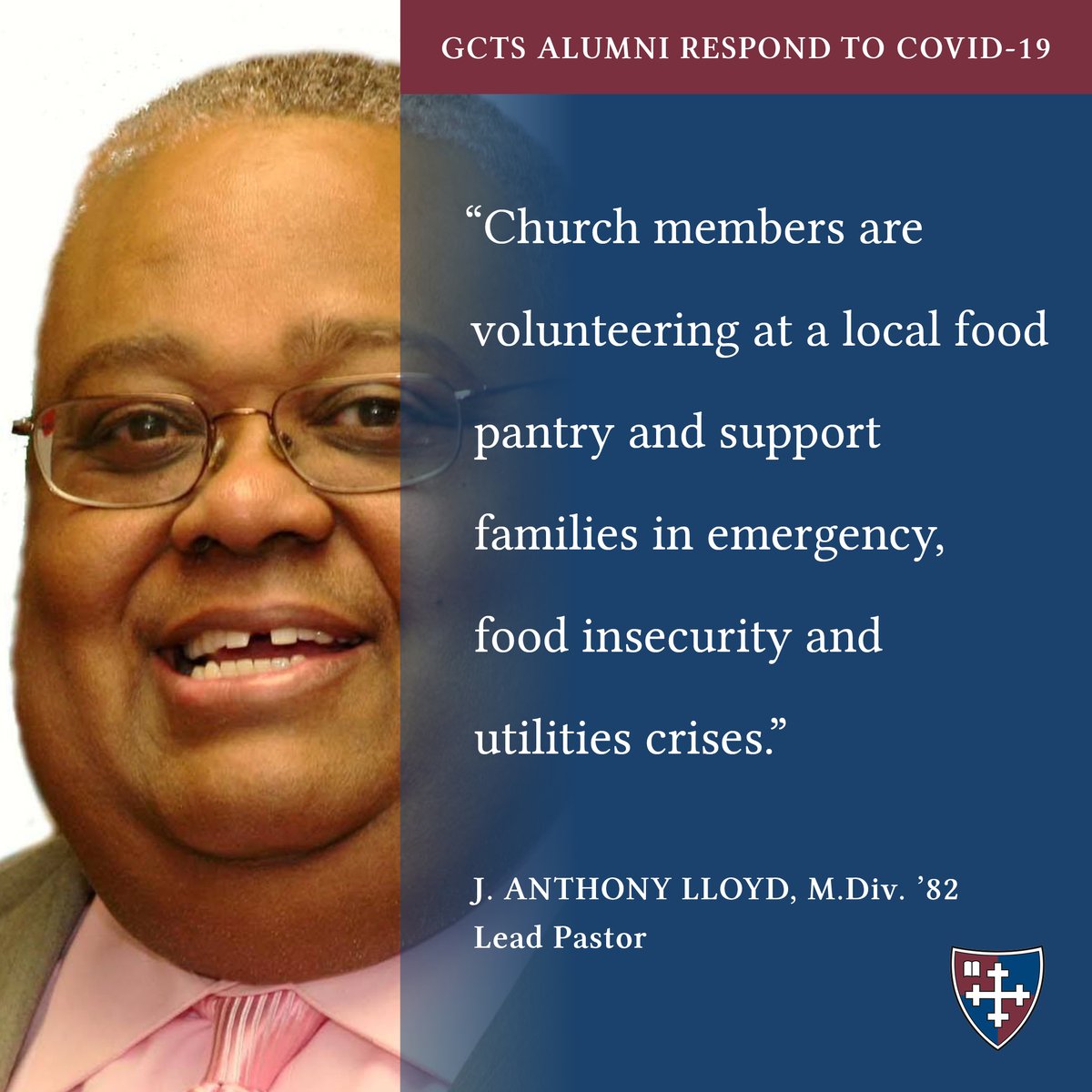 GordonConwell's tweet photo. From emergency support to online youth fellowship rap sessions, J. Anthony Lloyd's (M.Div. '82) church made many shifts in response to COVID-19. To learn more, visit https://t.co/TLpK3ItKqW
#gctsalumni #covid19 #ministry https://t.co/JRXtF0ZPze