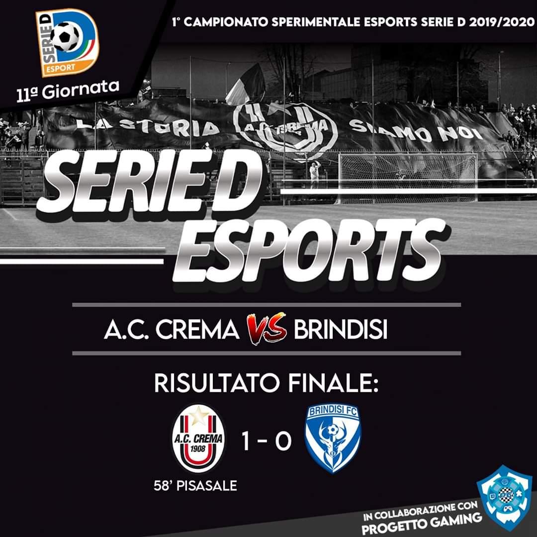 progettogaming's tweet photo. #Vittoria importantissima quella di ieri sera per 1-0 contro il #Brindisi.
Il #Crema #esports vola in classifica a - 7 dalla vetta.
Continuate così!

#iogiocodacasa #forzaCrema https://t.co/b5F1UXOtuo