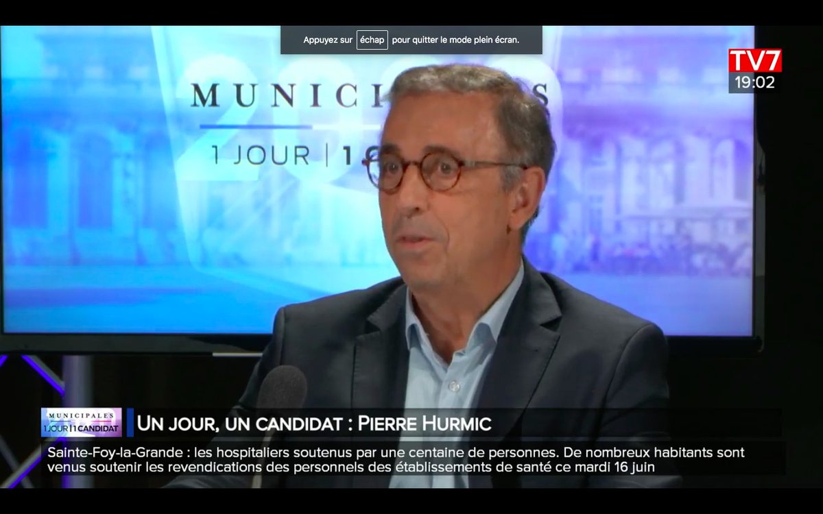 "Rien n'arrête une idée dont le temps est venu, j'y crois plus que jamais avec constance, détermination et opiniatreté. Il y a une attente globale de changement, mais #Bordeaux en particulier a raté le virage écologique, nous souhaitons le faire" <a href="/PierreHurmic/">Pierre HURMIC</a> #BordeauxRespire
