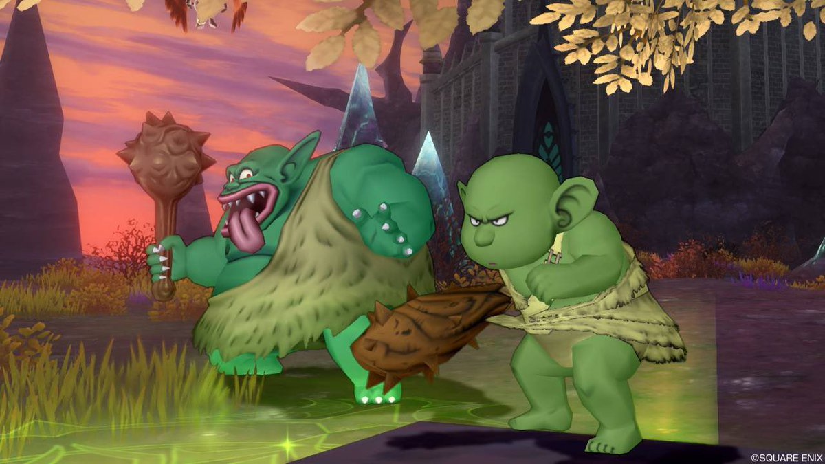 くまちゃん ダークトロル狩りしてる人の周りで遊んでる