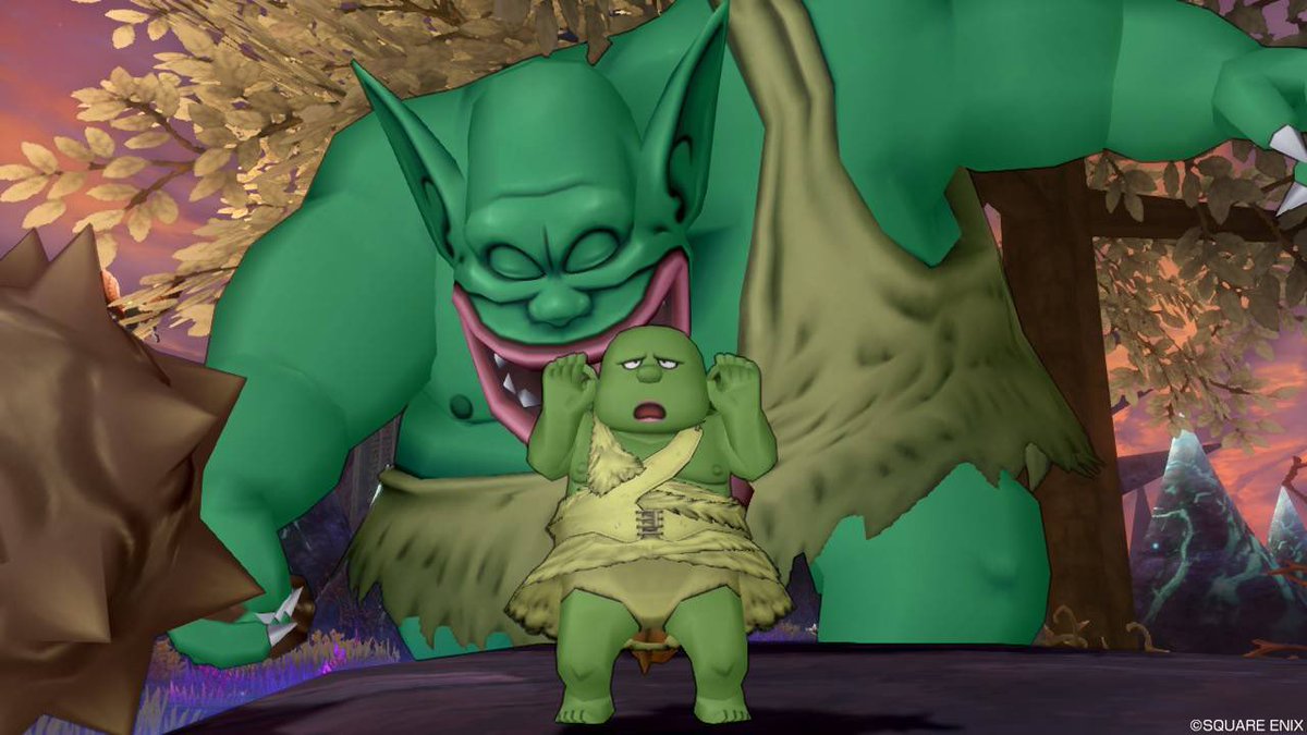 くまちゃん ダークトロル狩りしてる人の周りで遊んでる