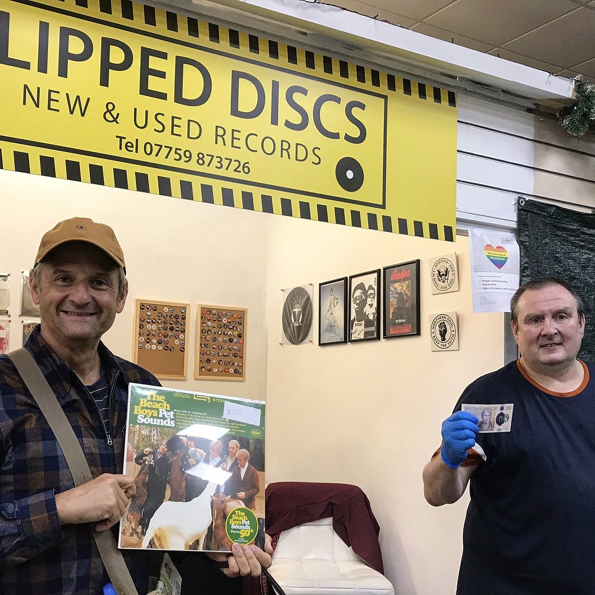 My first customer was only BBC radios Mark Radcliffe and what a decent fella too