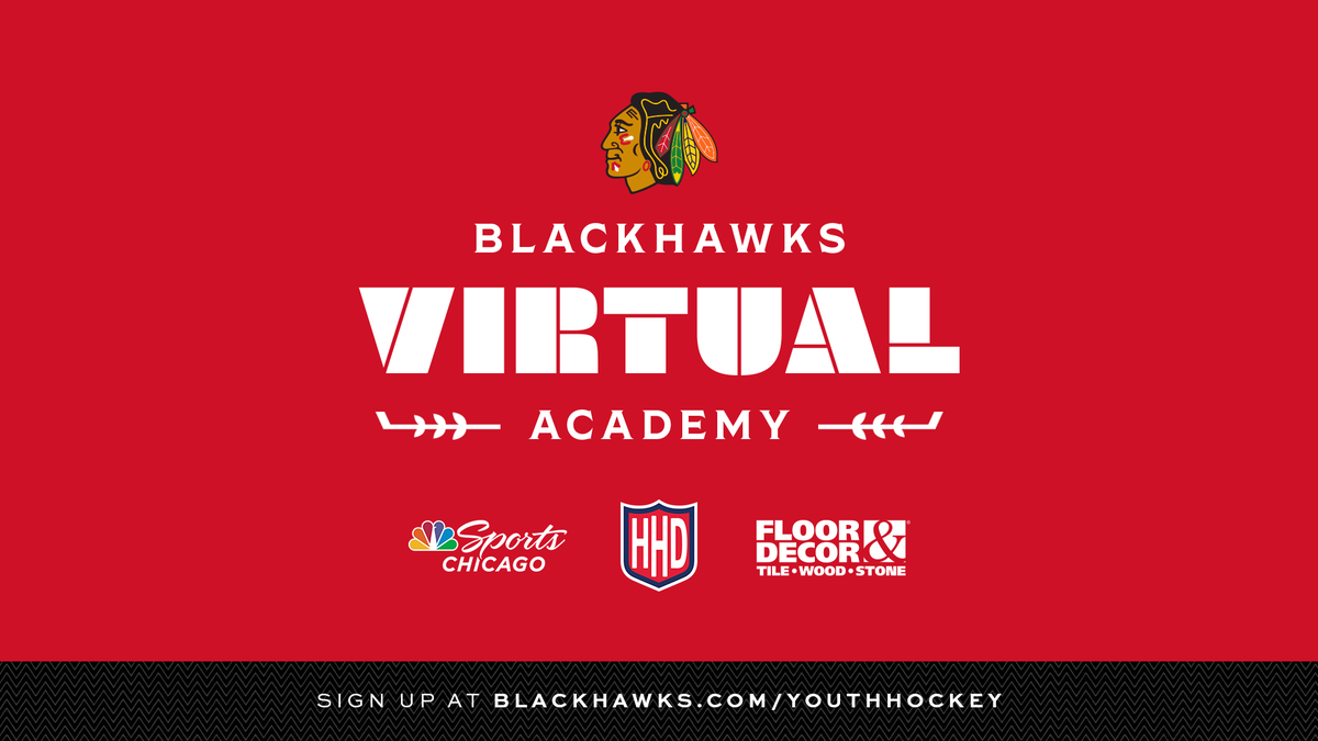 NHLBlackhawks's tweet photo. We’re launching an all-new #Blackhawks Virtual Academy, presented by @flooranddecor! 

The Virtual Academy will run for 8 weeks and offer daily hockey-focused workouts for agility, shooting and stick-handling skills. 

Sign up today: https://t.co/nhMIsFTGy1 https://t.co/AGL3kgTux6