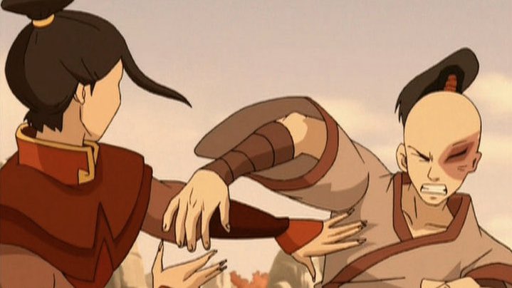 In the beginning of the series, Zuko is a good firebender, but one that does not have an understanding of the meaning behind his bending; his bending fundamentals are not present.