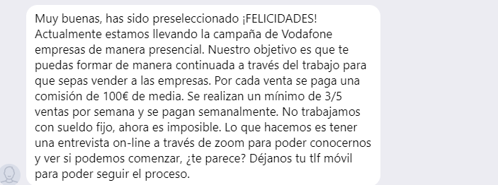 Justinadelpino's tweet image. "No trabajamos por sueldo fijos, ahora es imposible" Es MUY FUERTE que se aprovechen del contexto de covid-19 para precarizar más las condiciones laborales, grandes multinacionales como @vodafone_es usan servicios de terceros para crear puestos de trabajos indignos. 😡
#dignidad