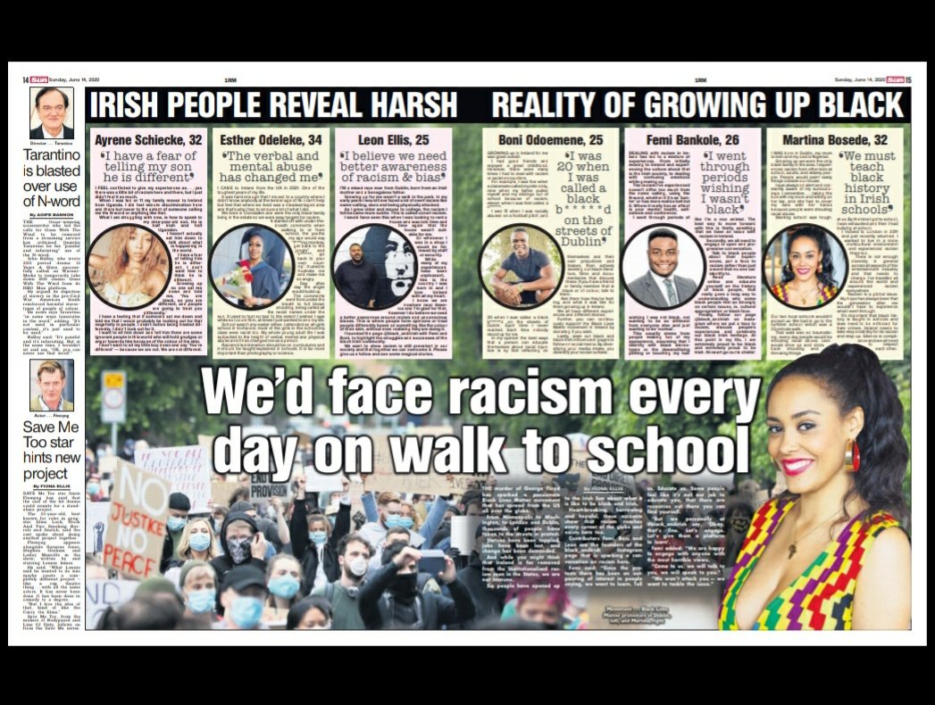 MartinaBosede's tweet photo. I'm speaking up on racism in @IrishSunOnline 🖤✊🏿 https://t.co/I9Lf8emfTr